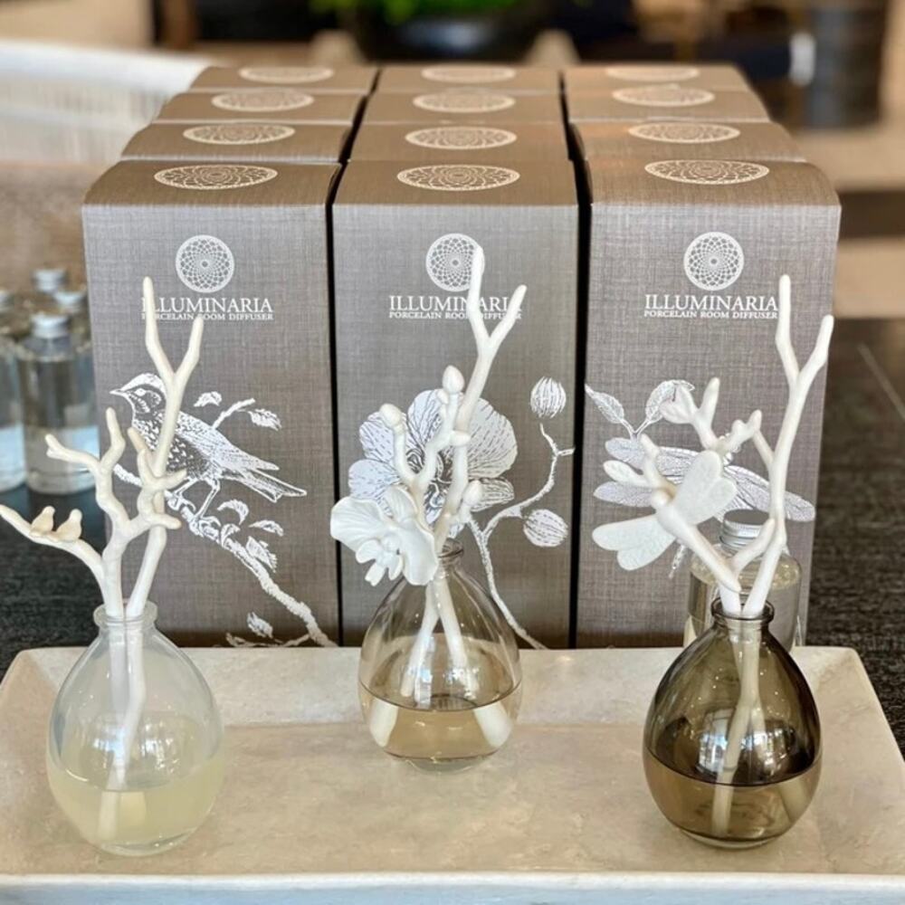 ILLUMINARIA Porcelain Room Diffuser Essence of Jasmine Dragonfly NEW IN BOX - Picture 10 of 10